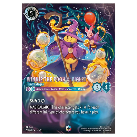 Lorcana - Attack of the Vine! - Winnie the Pooh & Piglet - Hunny Mages (Enchanted) - 234/207