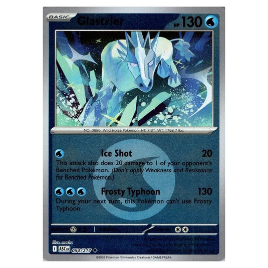 Pokemon - Mega Evolution - Ascended Heroes - Energy Reverse Holo - Glastrier - 054/217