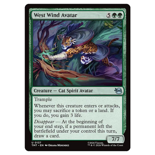 Magic The Gathering - Teenage Mutant Ninja Turtles - West Wind Avatar - 0137
