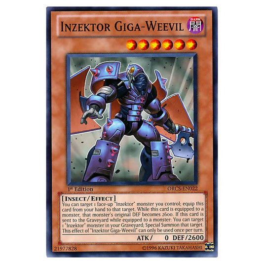 Yu-Gi-Oh! - Order of Chaos - Inzektor Giga-Weevil (Common) ORCS-EN022