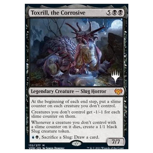 Magic The Gathering - Innistrad: Crimson Vow Promos - Toxrill, the Corrosive - 132/277