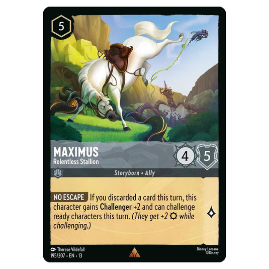 Lorcana - Attack of the Vine - Maximus - Relentless Stallion (Rare) - 195/207