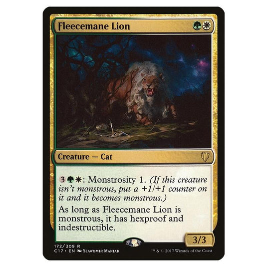 Magic The Gathering - Commander 2017 - Fleecemane Lion - 172/309