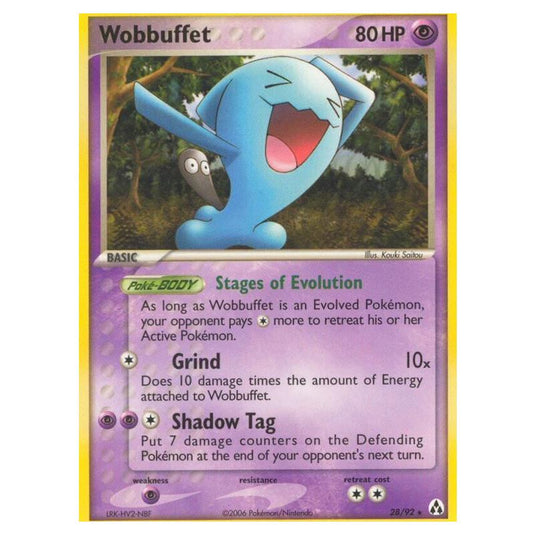 Pokemon - EX Legend Maker - Wobbuffet - 28/92