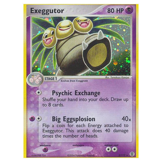 Pokemon - EX Series - FireRed & LeafGreen - Exeggutor - 5/112
