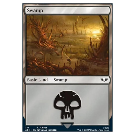 Magic The Gathering - Universes Beyond - Warhammer 40k - Swamp - 311/168