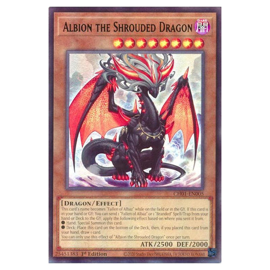 Yu-Gi-Oh! - The Chronicles Deck - The Fallen & The Virtuous - Albion the Shrouded Dragon (Ultra Rare) - CH01-EN005