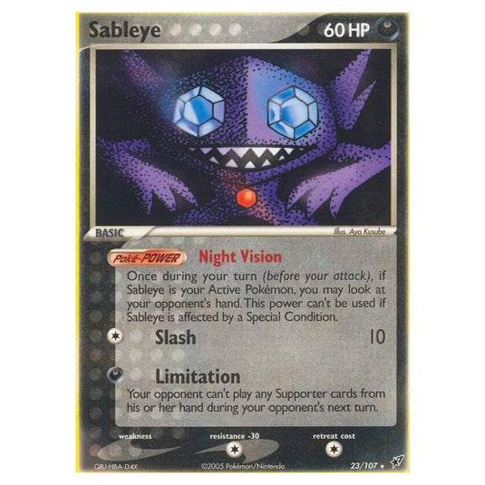Pokemon - EX Deoxys - Sableye - 023/107