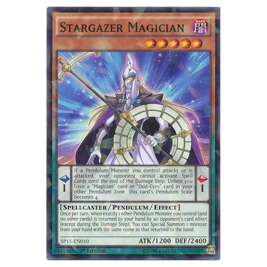 Yu-Gi-Oh! - Star Pack ARC-V - Stargazer Magician (Shatterfoil Rare) SP15-EN010