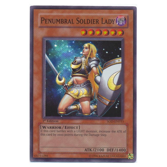 Yu-Gi-Oh! - Soul of the Duelist - Penumbral Soldier Lady (Super Rare) SOD-EN033