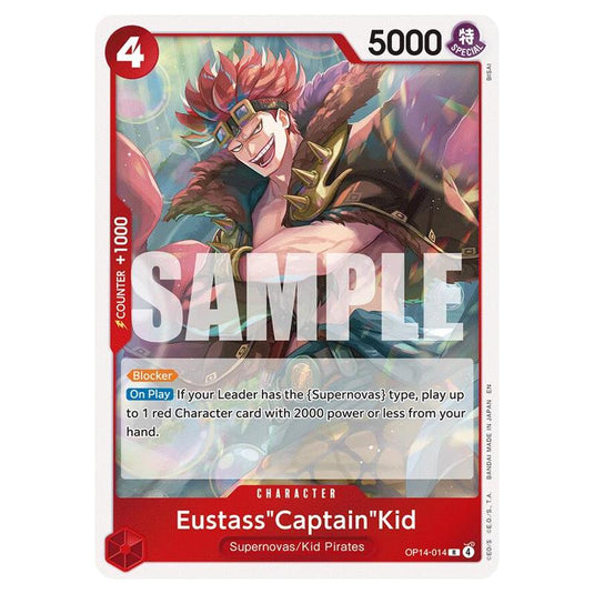 One Piece - OP14 - The Azure Sea's Seven - Eustass"Captain"Kid - OP14-014