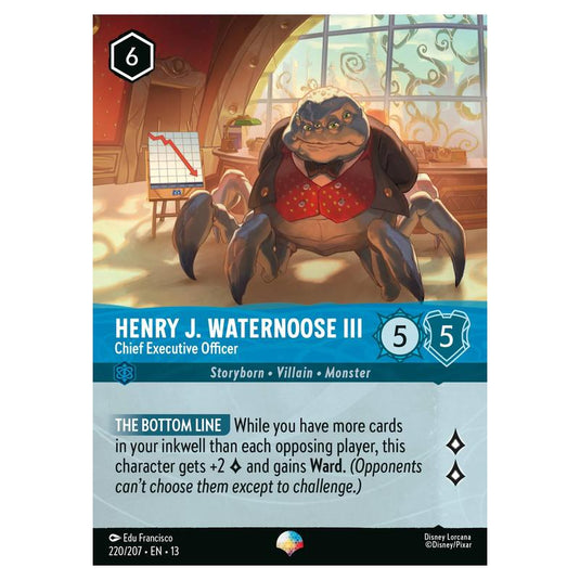 Lorcana - Attack of the Vine! - Henry J. Waternoose III - Chief Executive Officer (Epic) - 220/207