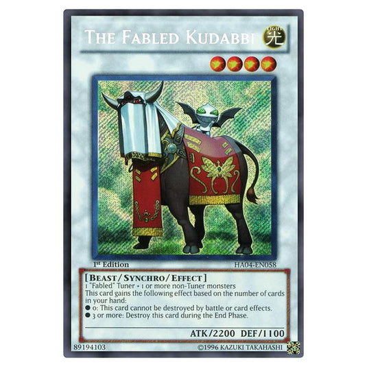 Yu-Gi-Oh! - Hidden Arsenal 4 - Trishula's Triumph - The Fabled Kudabbi (Secret Rare) HA04-EN058