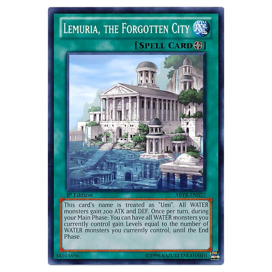Yu-Gi-Oh! - Abyss Rising - Lemuria, the Forgotten City (Common) ABYR-EN057