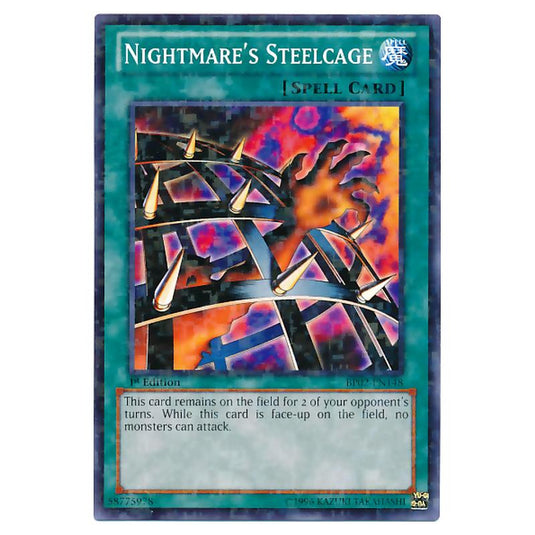 Yu-Gi-Oh! - Battle Pack 2 - War of the Giants - Nightmare's Steelcage (Mosaic Rare) BP02-EN148