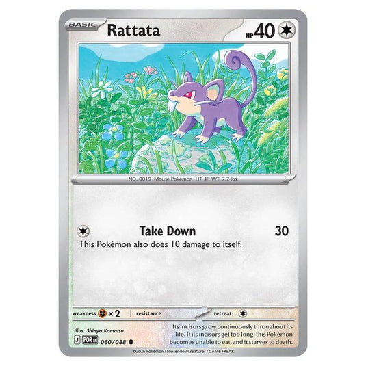 Pokemon - Mega Evolution - Perfect Order - Rattata - 060/088