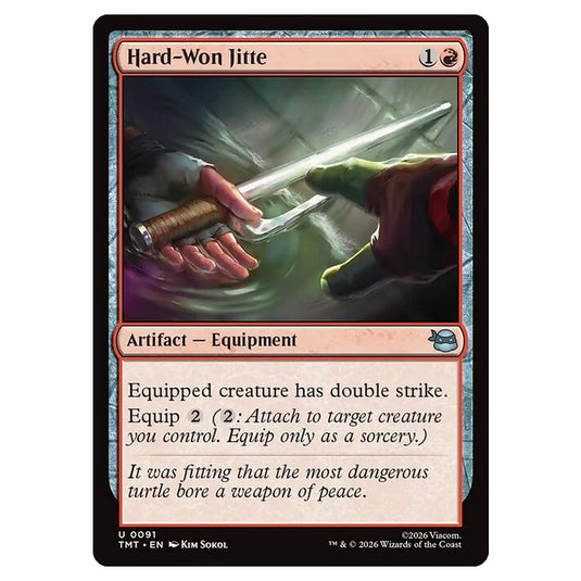 Magic The Gathering - Teenage Mutant Ninja Turtles - Hard-Won Jitte - 0091