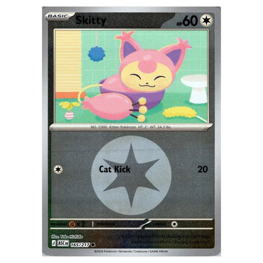 Pokemon - Mega Evolution - Ascended Heroes - Energy Reverse Holo - Skitty - 165/217