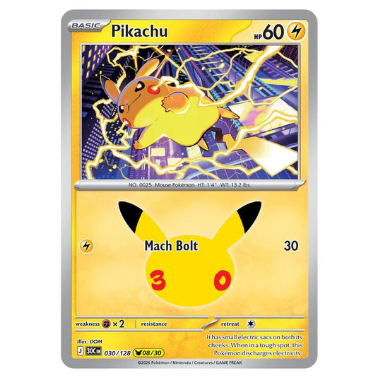Pokemon - 30th Celebration - Pikachu - 030/128