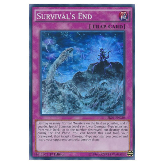 Yu-Gi-Oh! - Dinosmasher\'s Fury Structure Deck - Survival\'s End (Super Rare) SR04-EN030