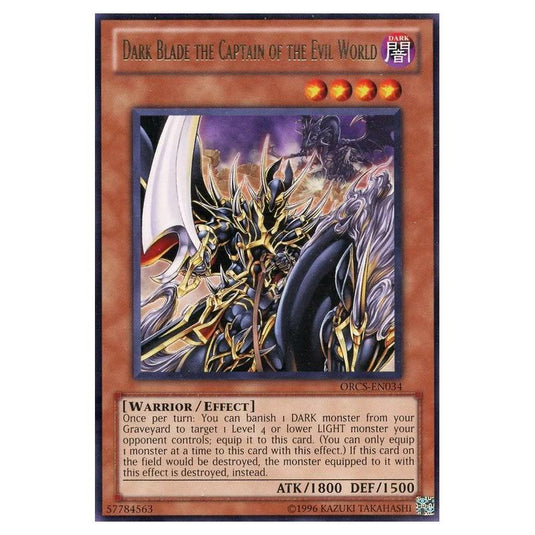 Yu-Gi-Oh! - Order of Chaos - Dark Blade the Captain of the Evil World (Rare) ORCS-EN034