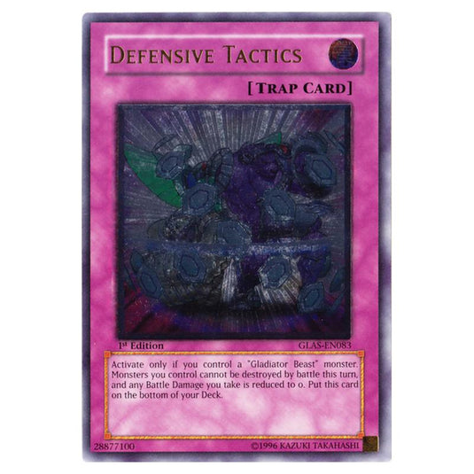 Yu-Gi-Oh! - Gladiator\'s Assault - Defensive Tactics (Ultimate Rare) GLAS-EN083