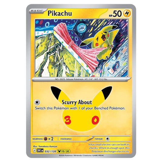 Pokemon - 30th Celebration - Pikachu - 032/128