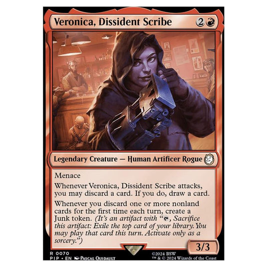 Magic The Gathering - Universes Beyond - Fallout - Veronica, Dissident Scribe - 0070