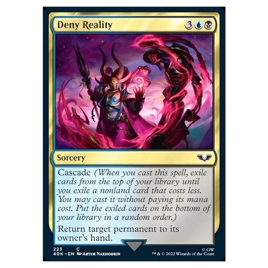 Magic The Gathering - Universes Beyond - Warhammer 40k - Deny Reality - 223/168