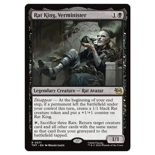 Magic The Gathering - Teenage Mutant Ninja Turtles - Rat King, Verminister - 0071
