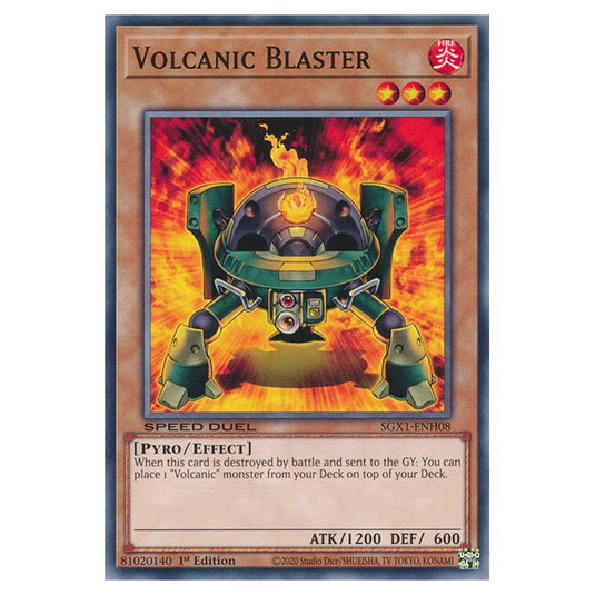 Yu-Gi-Oh! - Speed Duel GX - Duel Academy Box - Volcanic Blaster (Common) SGX1-ENH08