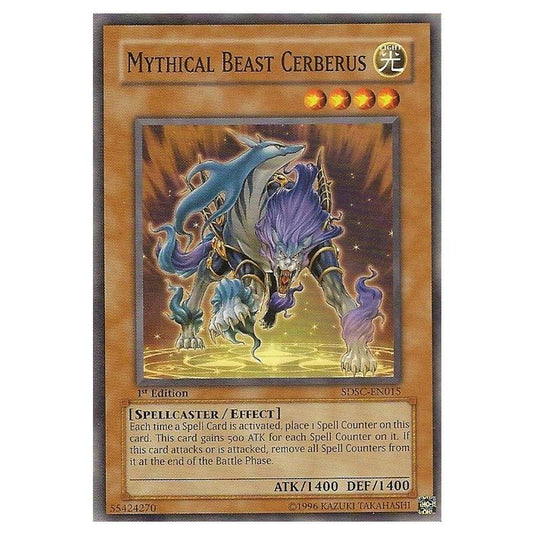 Yu-Gi-Oh! - Spellcaster's Command Structure Deck - Mythical Beast Cerberus (Common) SDSC-EN015