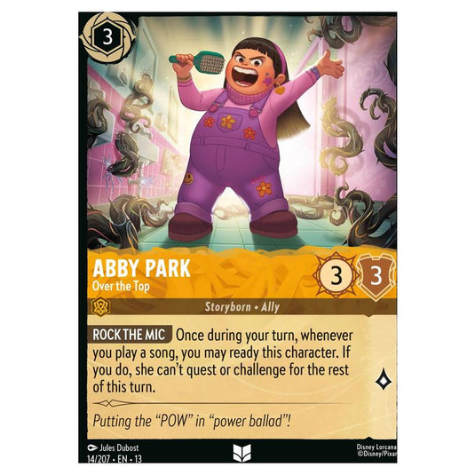 Lorcana - Attack of the Vine! - Abby Park - Over the Top (Uncommon) - 14/207