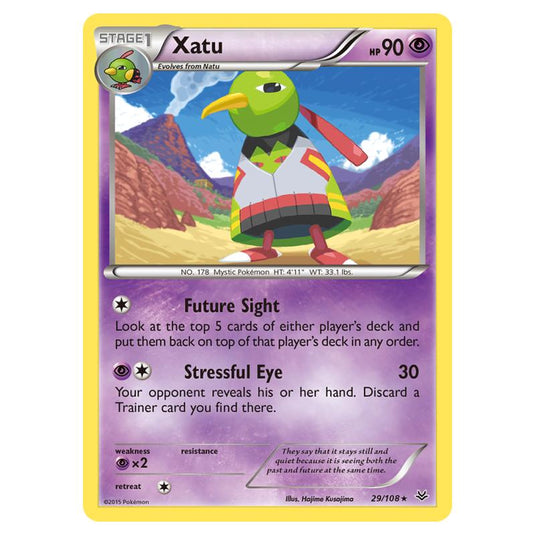 Pokemon - XY - Roaring Skies - Xatu - 29/108 (Reverse Holo)