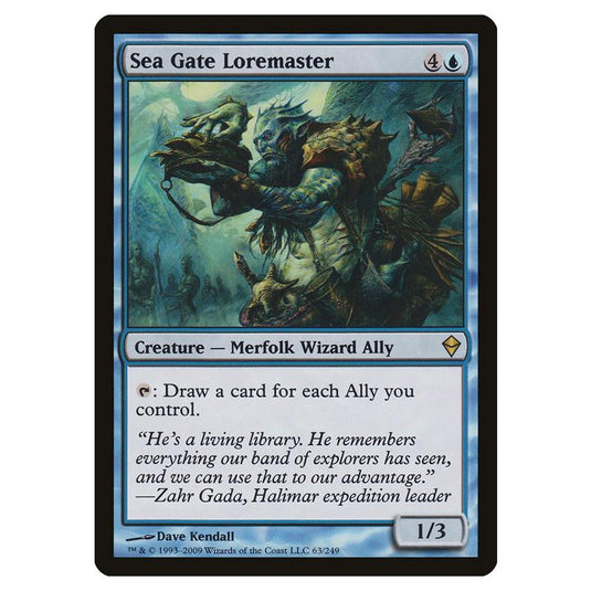 Magic The Gathering - Zendikar - Sea Gate Loremaster - 63/249