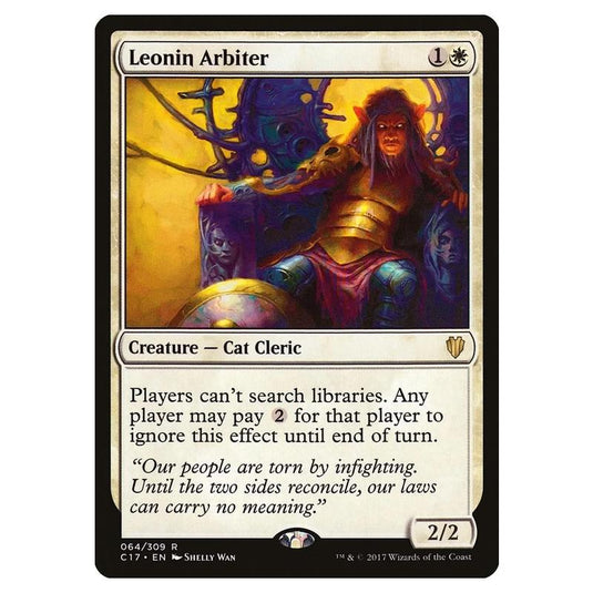 Magic The Gathering - Commander 2017 - Leonin Arbiter - 064/309