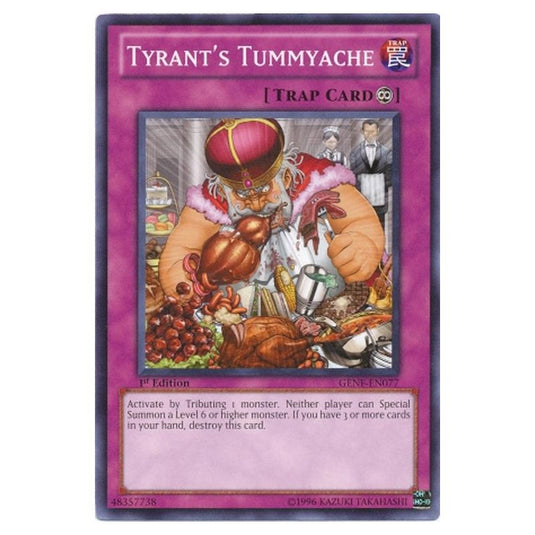 Yu-Gi-Oh! - Generation Force - Tyrant's Tummyache (Common) GENF-EN077