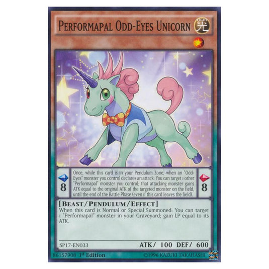 Yu-Gi-Oh! - Star Pack Battle Royal - Performapal Odd-Eyes Unicorn (Common) SP17-EN033