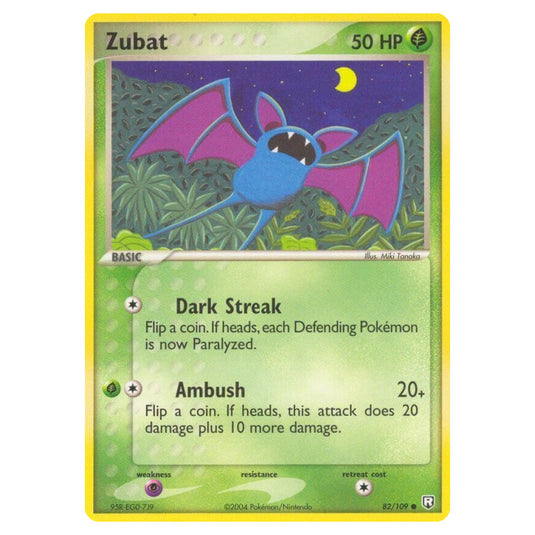 Pokemon - EX Team Rocket Returns - Zubat - 082/109
