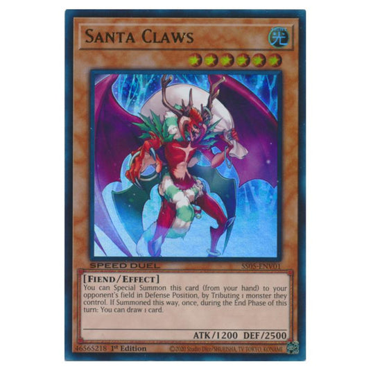 Yu-Gi-Oh! - Speed Duel Starter Decks - Twisted Nightmares - Santa Claws (Ultra Rare) SS05-ENV01