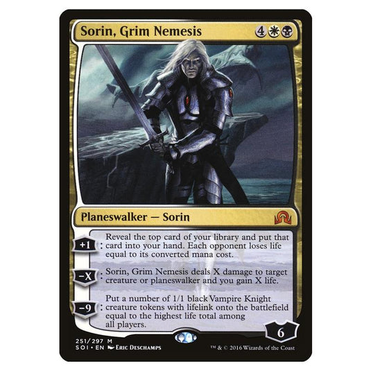 Magic the Gathering - Shadows over Innistrad - Sorin, Grim Nemesis - 251/297