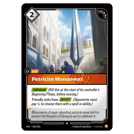 Riftbound: League of Legends TCG - Spiritforged - Petricite Monument - 104/221