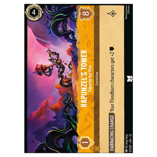 Lorcana - Attack of the Vine! - Rapunzel's Tower - Taken by the Vine (Uncommon) - 37/207