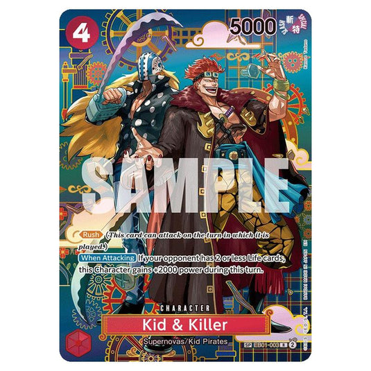 One Piece - OP14 - The Azure Sea's Seven - Kid & Killer - EB01-003s
