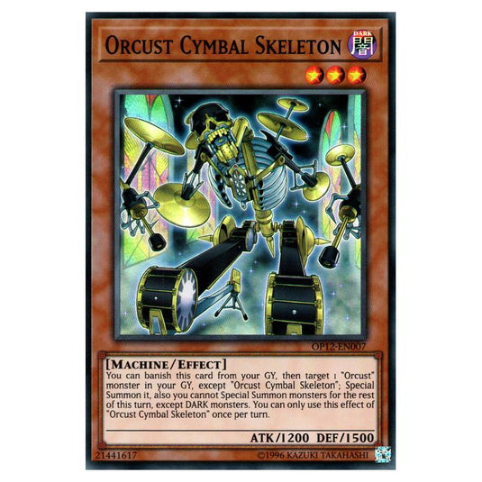 Yu-Gi-Oh! - OTS Tournament Pack 12 - Orcust Cymbal Skeleton (Super Rare) OP12-EN007