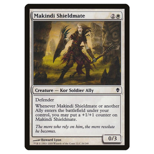 Magic The Gathering - Zendikar - Makindi Shieldmate - 26/249 (Foil)