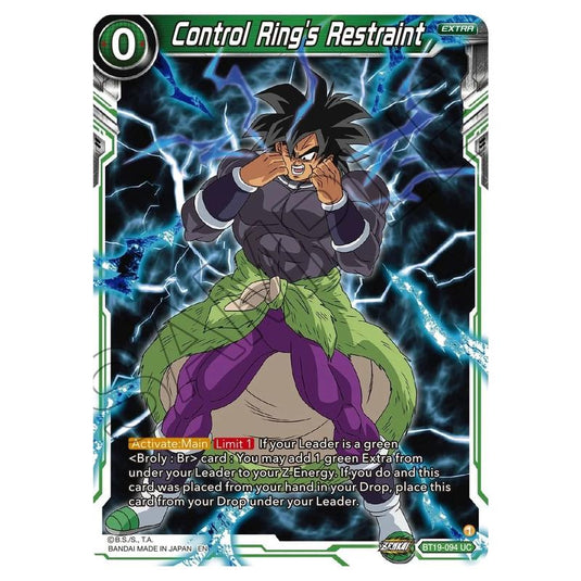 Dragon Ball Super - Fighter's Ambition - Control Ring's Restraint - BT19-094