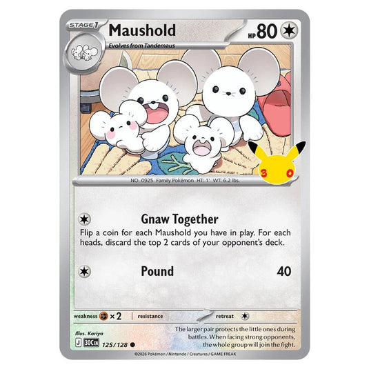 Pokemon - 30th Celebration - Maushold - 125/128