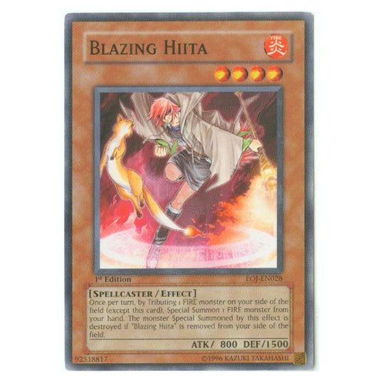 Yu-Gi-Oh! - Enemy of Justice - Blazing Hiita (Common) EOJ-EN028