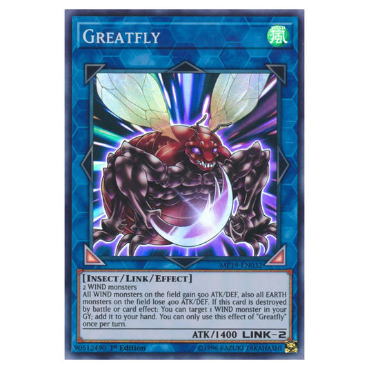 Yu-Gi-Oh! - 2019 Gold Sarcophagus Tin Mega Pack - Greatfly (Super Rare) MP19-EN032